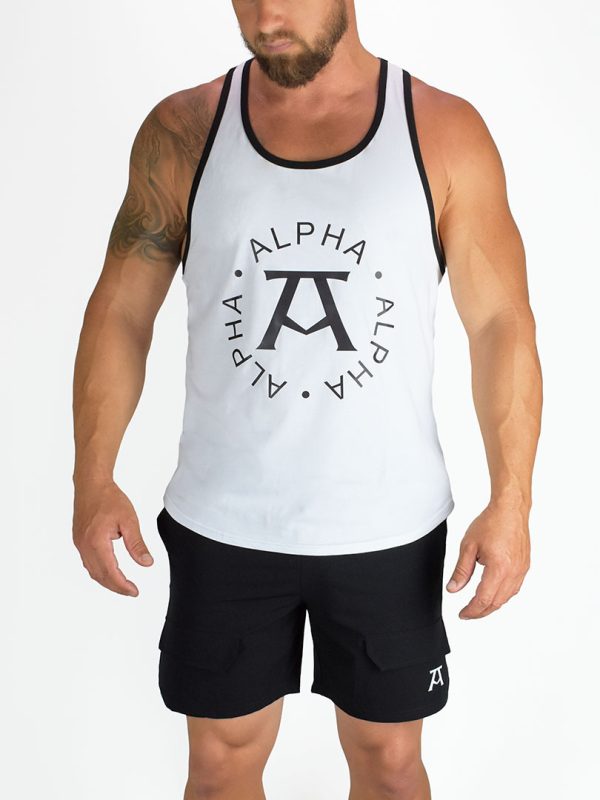 RedMoon Alpha | Alpha Stringer Playera de Resaque - Blanco