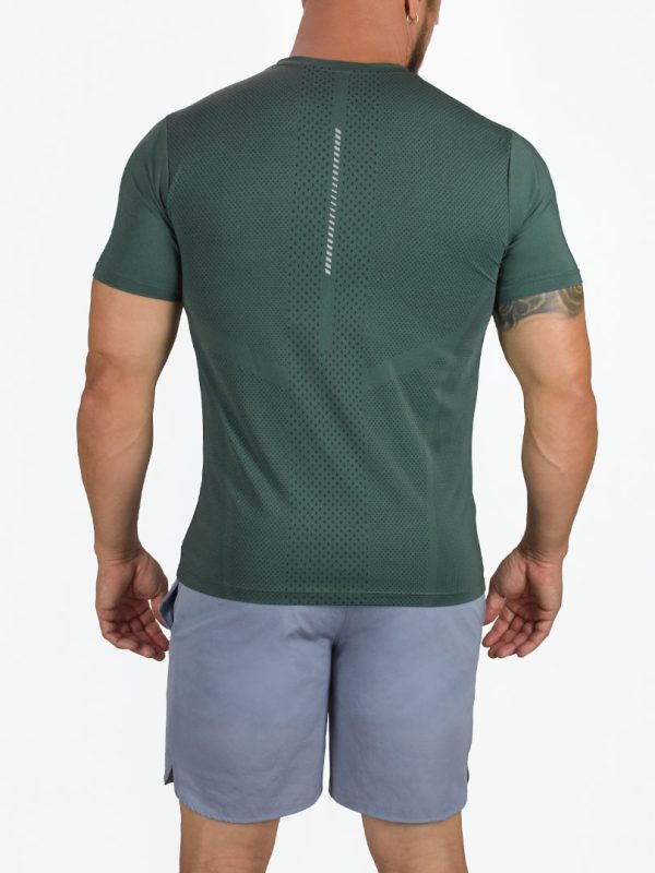 RedMoon Alpha | Cima Quick Dry Playera Manga Corta - Verde Oscuro
