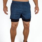 RedMoon Alpha | Flex Camo Shorts - Azul Marino