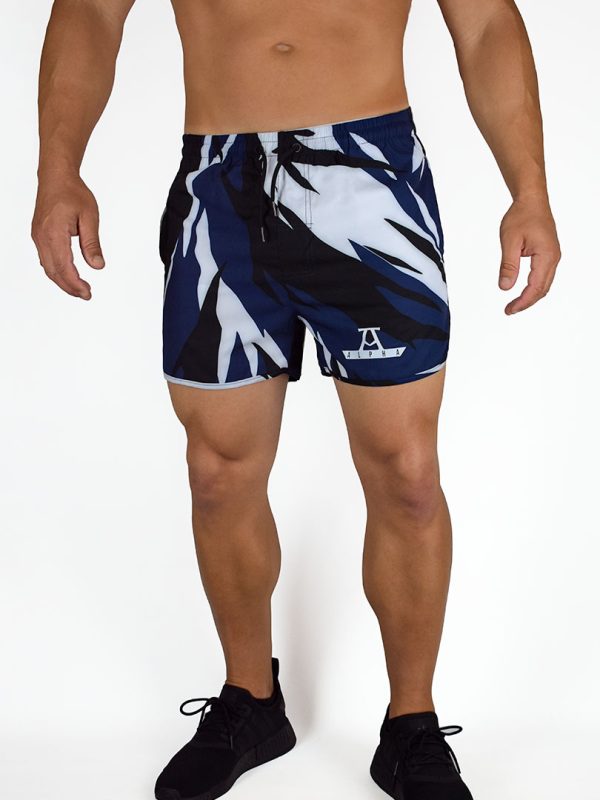 RedMoon Alpha | Urban Camo Shorts - Azul/Blanco